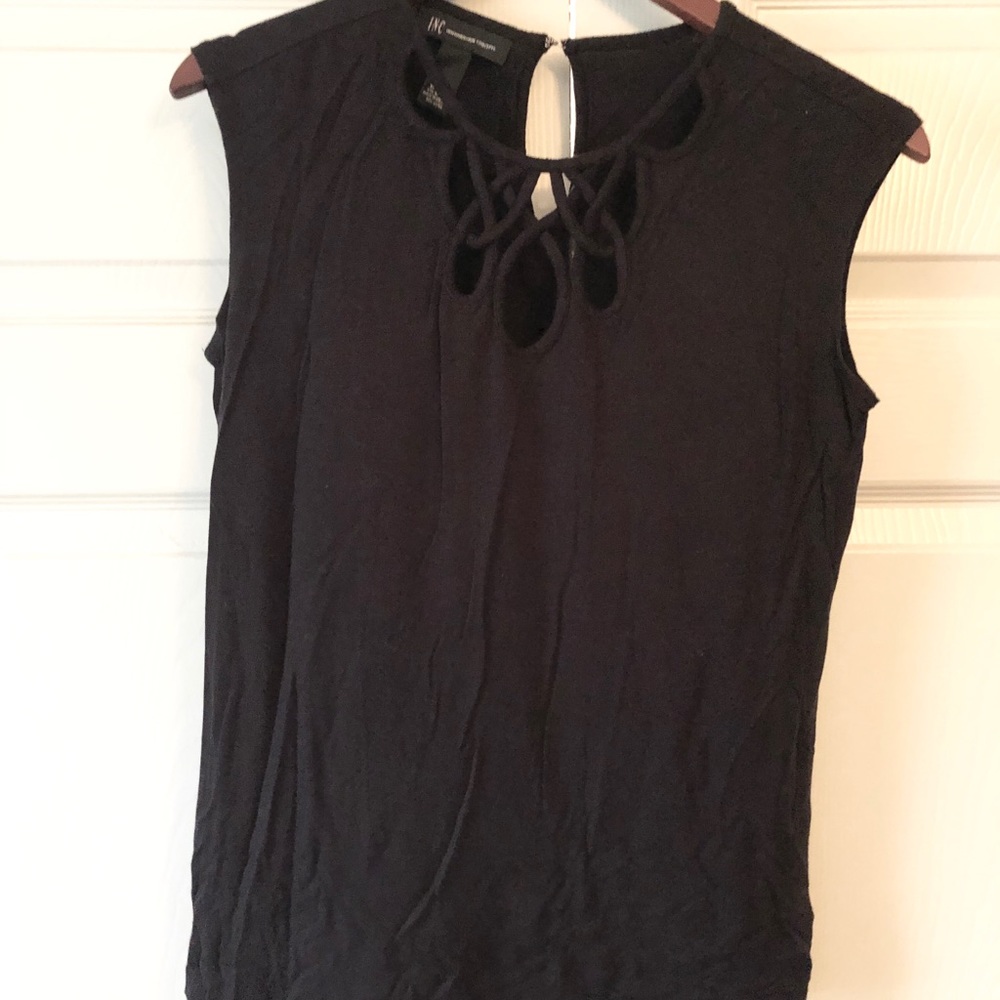 Dressy black tank.